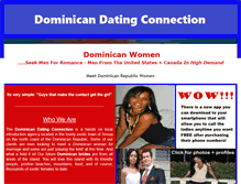 Tablet Screenshot of dominicandatingconnection.com